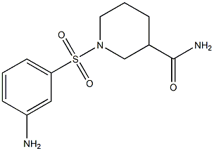 1-[(3-aminophenyl)sulfonyl]piperidine-3-carboxamide Struktur