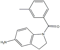 1-[(3-methylphenyl)carbonyl]-2,3-dihydro-1H-indol-5-amine Struktur