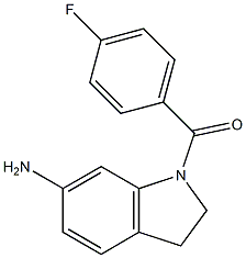 1-[(4-fluorophenyl)carbonyl]-2,3-dihydro-1H-indol-6-amine Struktur