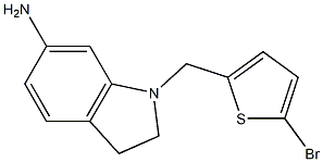 1-[(5-bromothiophen-2-yl)methyl]-2,3-dihydro-1H-indol-6-amine Struktur