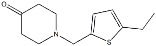 1-[(5-ethylthien-2-yl)methyl]piperidin-4-one Struktur