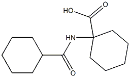 1-[(cyclohexylcarbonyl)amino]cyclohexanecarboxylic acid Struktur