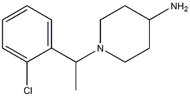 1-[1-(2-chlorophenyl)ethyl]piperidin-4-amine Struktur