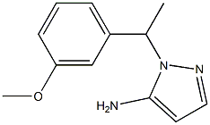 1-[1-(3-methoxyphenyl)ethyl]-1H-pyrazol-5-amine Struktur