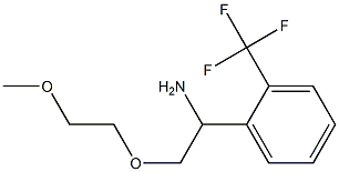 1-[1-amino-2-(2-methoxyethoxy)ethyl]-2-(trifluoromethyl)benzene Struktur