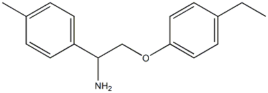 1-[1-amino-2-(4-ethylphenoxy)ethyl]-4-methylbenzene Struktur