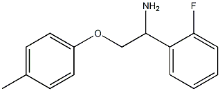 1-[1-amino-2-(4-methylphenoxy)ethyl]-2-fluorobenzene Struktur