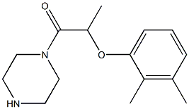 1-[2-(2,3-dimethylphenoxy)propanoyl]piperazine Struktur