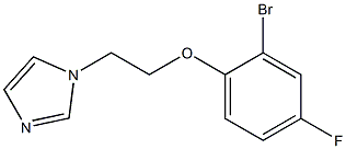 1-[2-(2-bromo-4-fluorophenoxy)ethyl]-1H-imidazole Struktur