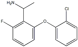 1-[2-(2-chlorophenoxy)-6-fluorophenyl]ethan-1-amine Struktur