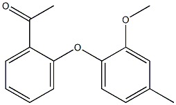 1-[2-(2-methoxy-4-methylphenoxy)phenyl]ethan-1-one Struktur