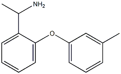 1-[2-(3-methylphenoxy)phenyl]ethan-1-amine Struktur