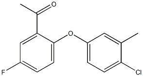 1-[2-(4-chloro-3-methylphenoxy)-5-fluorophenyl]ethan-1-one Struktur