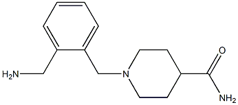 1-[2-(aminomethyl)benzyl]piperidine-4-carboxamide Struktur