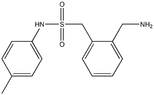 1-[2-(aminomethyl)phenyl]-N-(4-methylphenyl)methanesulfonamide Struktur