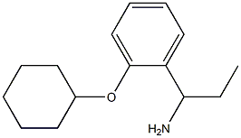 1-[2-(cyclohexyloxy)phenyl]propan-1-amine Struktur