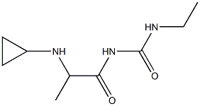 1-[2-(cyclopropylamino)propanoyl]-3-ethylurea Struktur