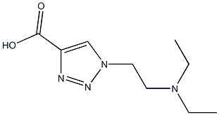 1-[2-(diethylamino)ethyl]-1H-1,2,3-triazole-4-carboxylic acid Struktur