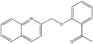 1-[2-(quinolin-2-ylmethoxy)phenyl]ethan-1-one Struktur