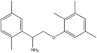 1-[2-amino-2-(2,5-dimethylphenyl)ethoxy]-2,3,5-trimethylbenzene Struktur