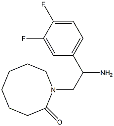 1-[2-amino-2-(3,4-difluorophenyl)ethyl]azocan-2-one Struktur