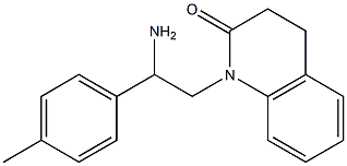 1-[2-amino-2-(4-methylphenyl)ethyl]-3,4-dihydroquinolin-2(1H)-one Struktur