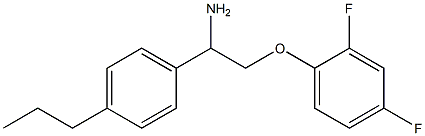 1-[2-amino-2-(4-propylphenyl)ethoxy]-2,4-difluorobenzene Struktur