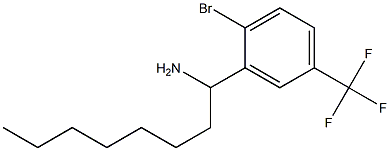 1-[2-bromo-5-(trifluoromethyl)phenyl]octan-1-amine Struktur