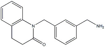 1-[3-(aminomethyl)benzyl]-3,4-dihydroquinolin-2(1H)-one Struktur