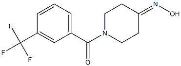 1-[3-(trifluoromethyl)benzoyl]piperidin-4-one oxime Struktur