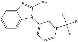 1-[3-(trifluoromethyl)phenyl]-1H-1,3-benzodiazol-2-amine Struktur