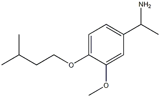 1-[3-methoxy-4-(3-methylbutoxy)phenyl]ethanamine Struktur