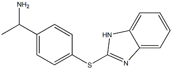 1-[4-(1H-1,3-benzodiazol-2-ylsulfanyl)phenyl]ethan-1-amine Struktur