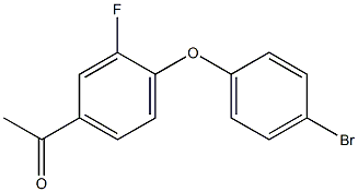 1-[4-(4-bromophenoxy)-3-fluorophenyl]ethan-1-one Struktur