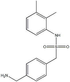 1-[4-(aminomethyl)phenyl]-N-(2,3-dimethylphenyl)methanesulfonamide Struktur