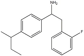 1-[4-(butan-2-yl)phenyl]-2-(2-fluorophenyl)ethan-1-amine Struktur