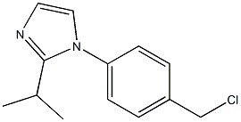 1-[4-(chloromethyl)phenyl]-2-(propan-2-yl)-1H-imidazole Struktur