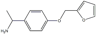 1-[4-(furan-2-ylmethoxy)phenyl]ethan-1-amine Struktur