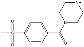 1-[4-(methylsulfonyl)benzoyl]piperazine Struktur