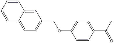 1-[4-(quinolin-2-ylmethoxy)phenyl]ethan-1-one Struktur