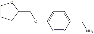 1-[4-(tetrahydrofuran-2-ylmethoxy)phenyl]methanamine Struktur