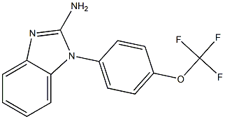 1-[4-(trifluoromethoxy)phenyl]-1H-1,3-benzodiazol-2-amine Struktur