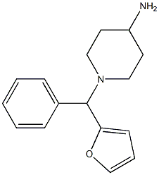 1-[furan-2-yl(phenyl)methyl]piperidin-4-amine Struktur