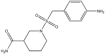 1-{[(4-aminophenyl)methane]sulfonyl}piperidine-3-carboxamide Struktur