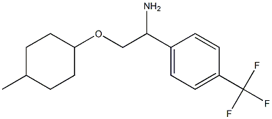 1-{1-amino-2-[(4-methylcyclohexyl)oxy]ethyl}-4-(trifluoromethyl)benzene Struktur