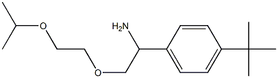 1-{1-amino-2-[2-(propan-2-yloxy)ethoxy]ethyl}-4-tert-butylbenzene Struktur