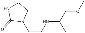 1-{2-[(1-methoxypropan-2-yl)amino]ethyl}imidazolidin-2-one Struktur