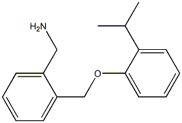 1-{2-[(2-isopropylphenoxy)methyl]phenyl}methanamine Struktur