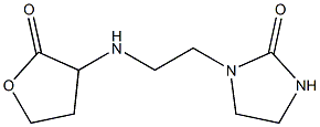 1-{2-[(2-oxooxolan-3-yl)amino]ethyl}imidazolidin-2-one Struktur