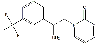 1-{2-amino-2-[3-(trifluoromethyl)phenyl]ethyl}pyridin-2(1H)-one Struktur